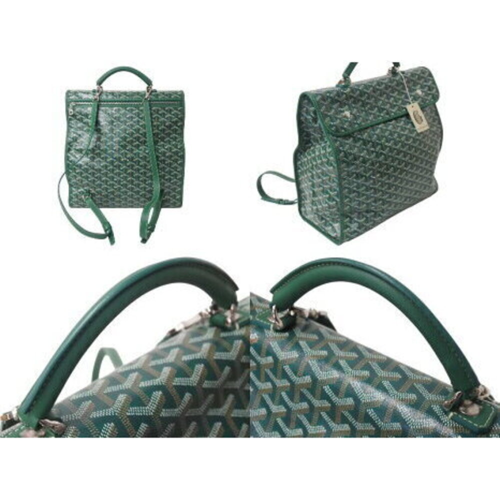 GOYARD Saint Leger Backpack Goyardine canvas green - Picture 3 of 8